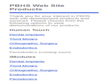 Tablet Screenshot of products2008.pbhs.com